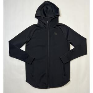 YoungLA Hoodie Jacket Mens Large Black Full Zip Athletic Performance Stretch Gym